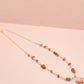 Pink Rhodonite & Rose Quartz Crystal Necklace