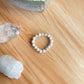 Crystal Beaded Rings w/ Pearl