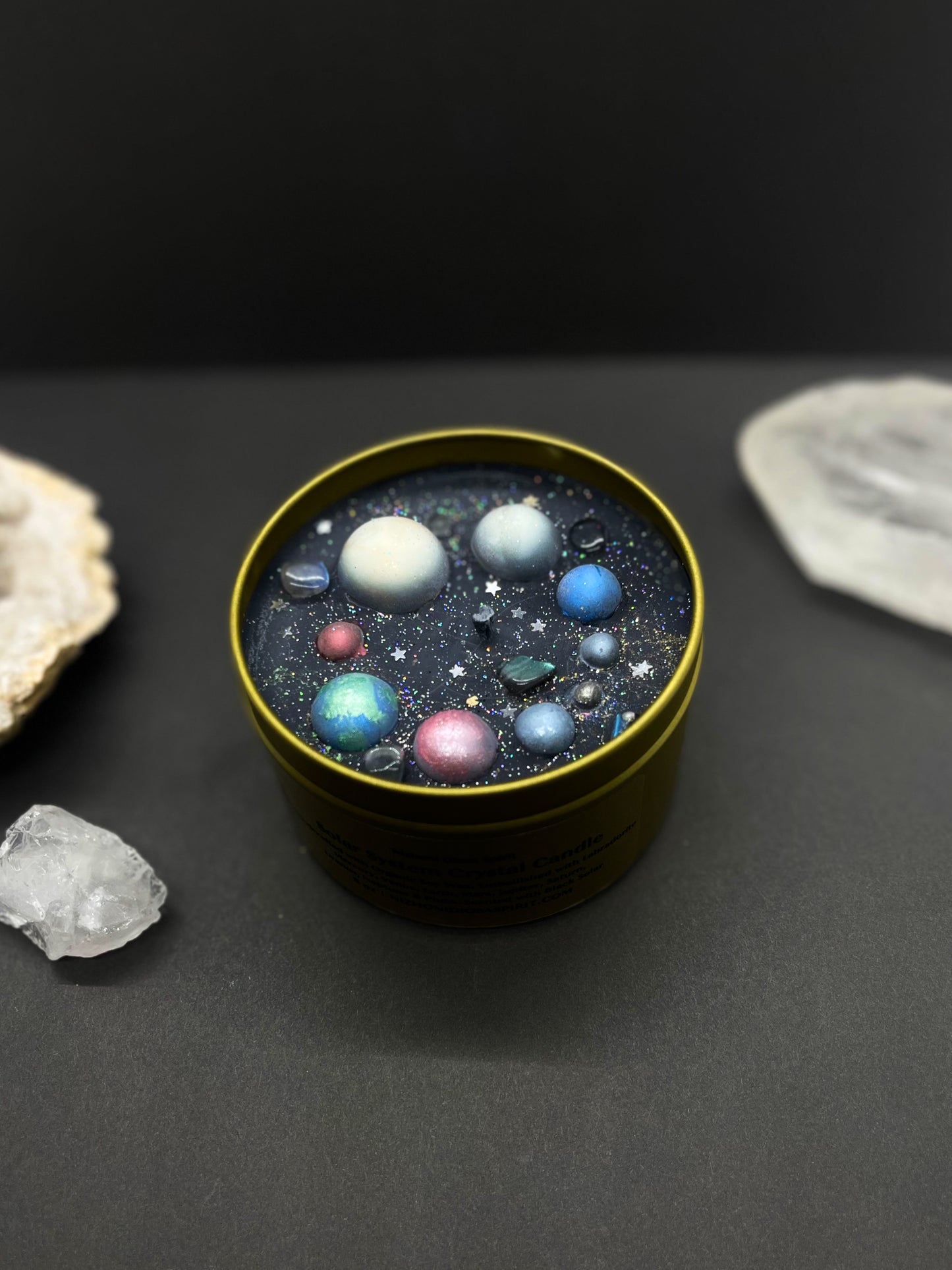 Solar System Crystal Candle