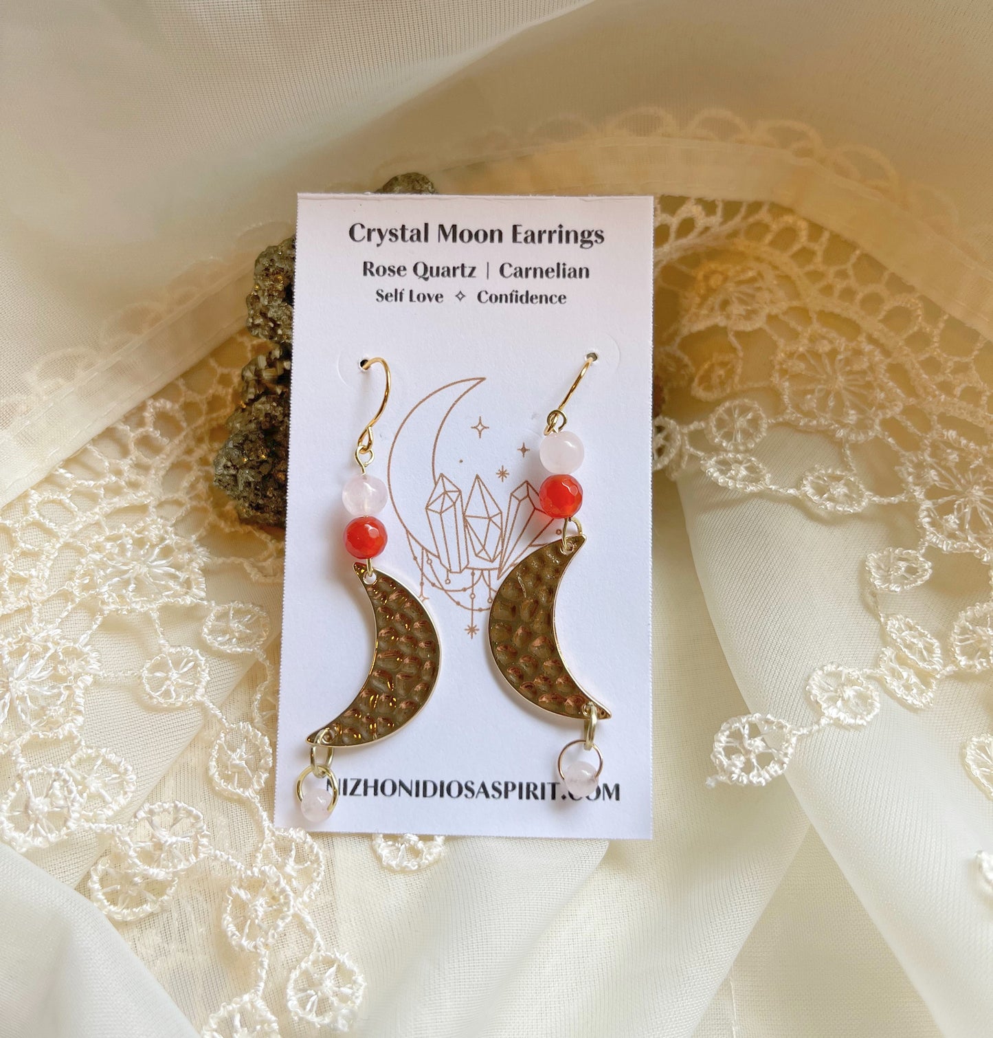Crystal Moon Earrings