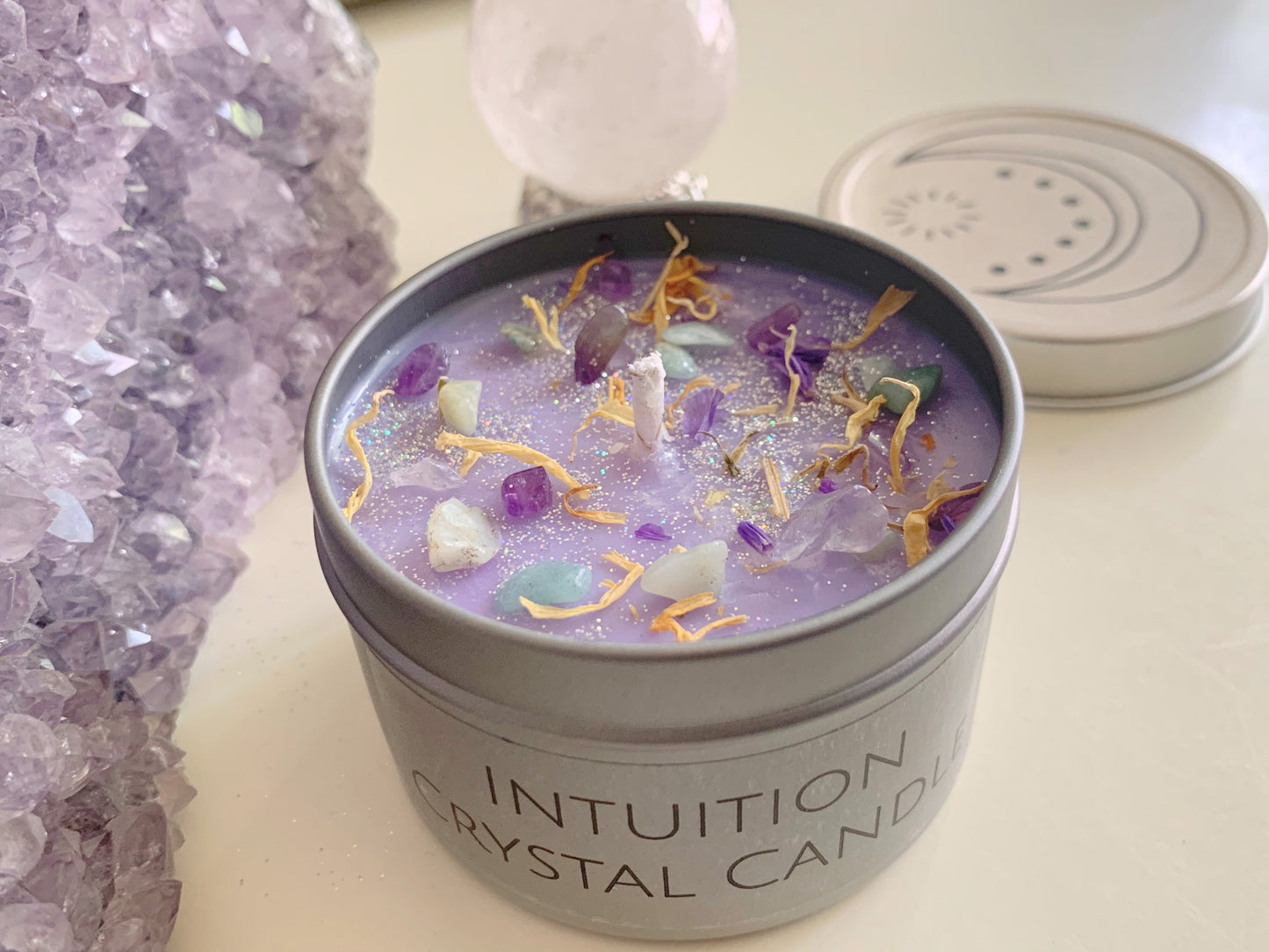 Intuition Crystal Candle