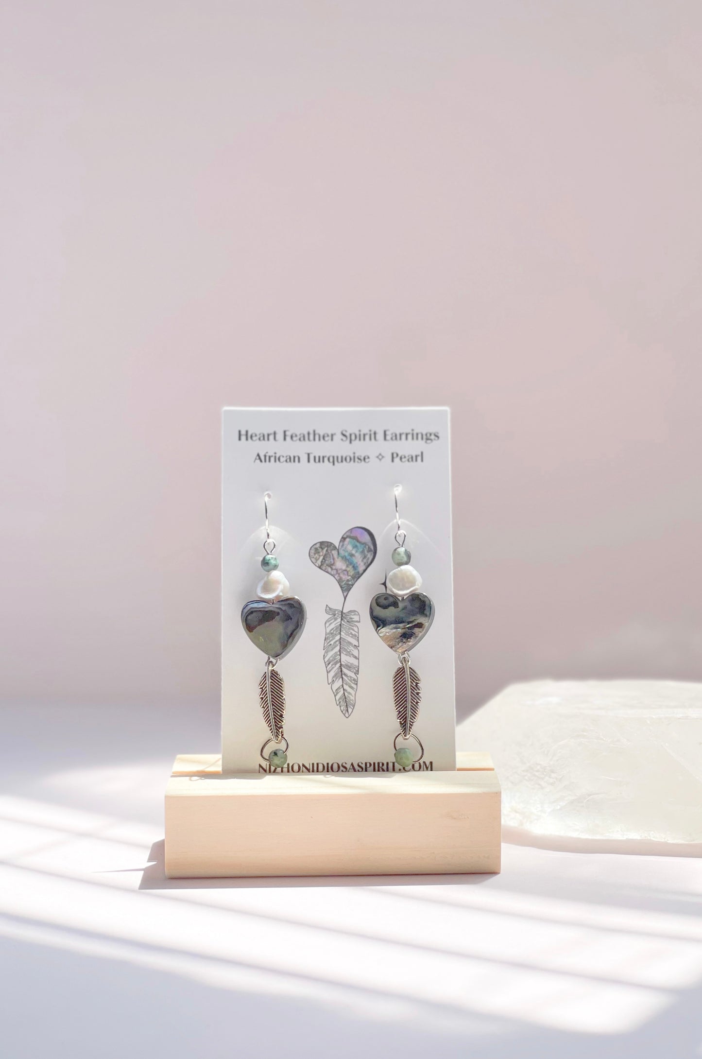 Heart Feather Spirit Earrings